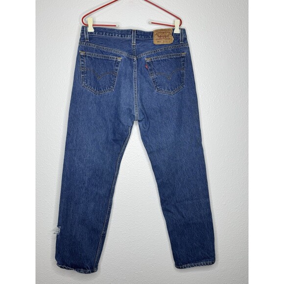 Vintage Levis 501XX Jeans Mens 33x29 Blue USA 90’s Distressed #552 *See Pics* - Picture 8 of 16
